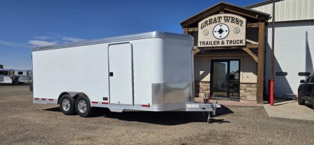 New 2023 Featherlite 20ft Enclosed Car Hauler with 18in. Ramp Extension