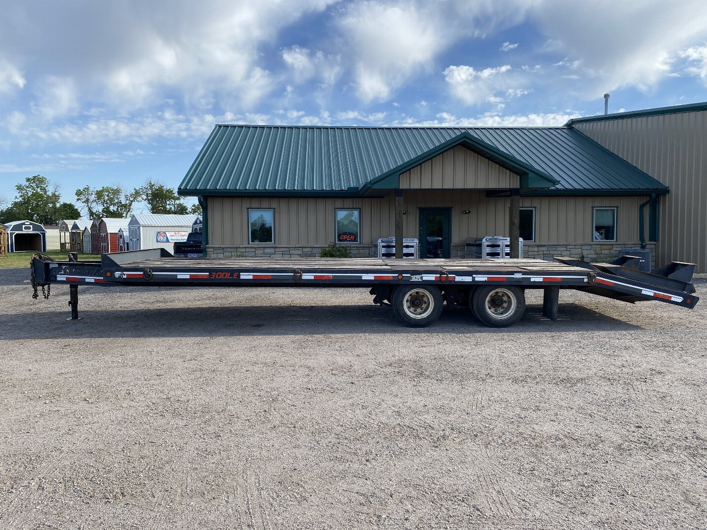 Used 2007 Interstate Trailers Pintle Hitch Flatbed Trailer