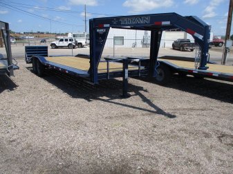New 2025 Titan Trailer LO GLIDE Flatbed Trailer 8'6 X 25