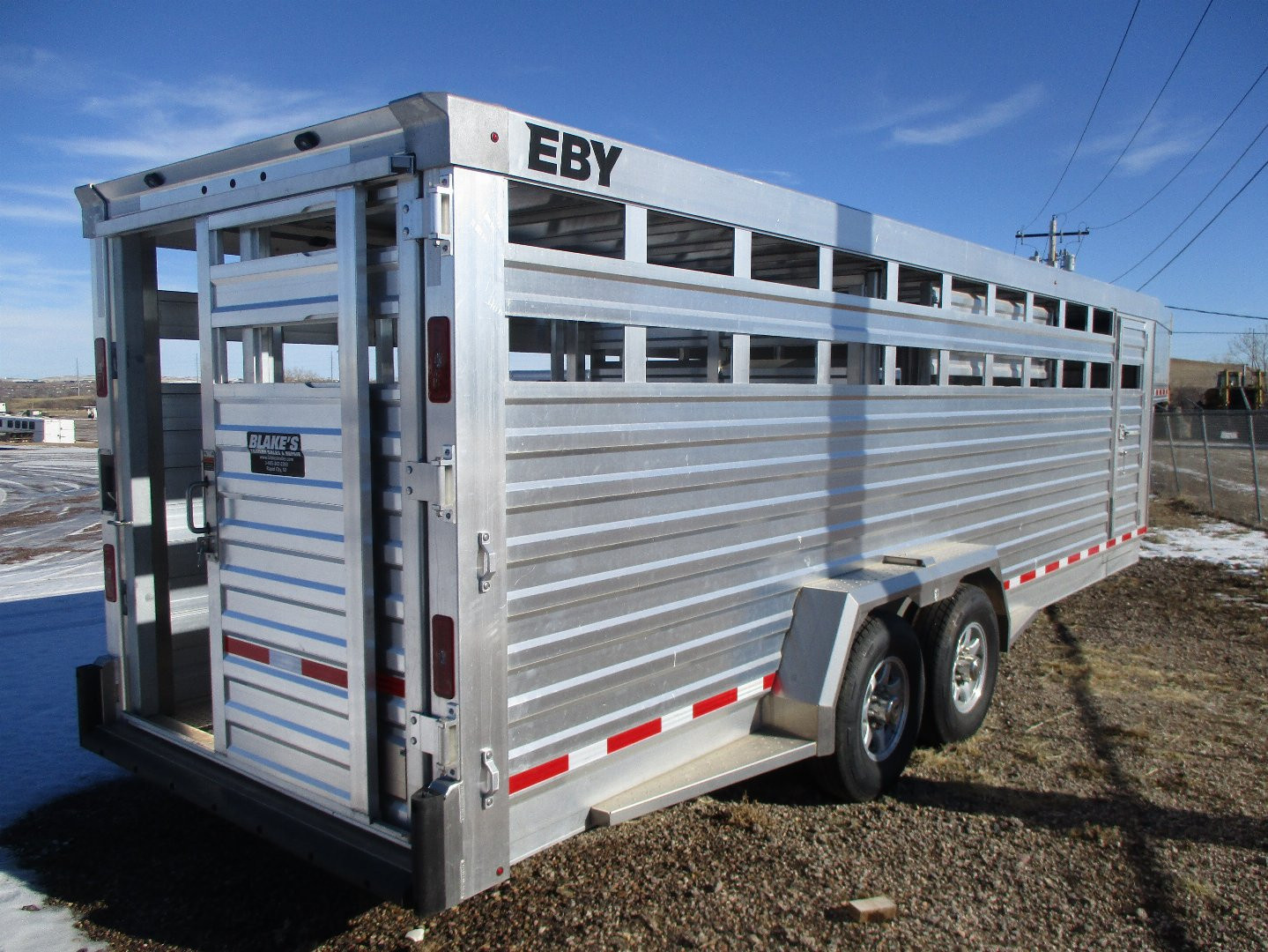 New 2025 EBY Trailers Maverick Stock / Stock Combo Trailer 7 X 24