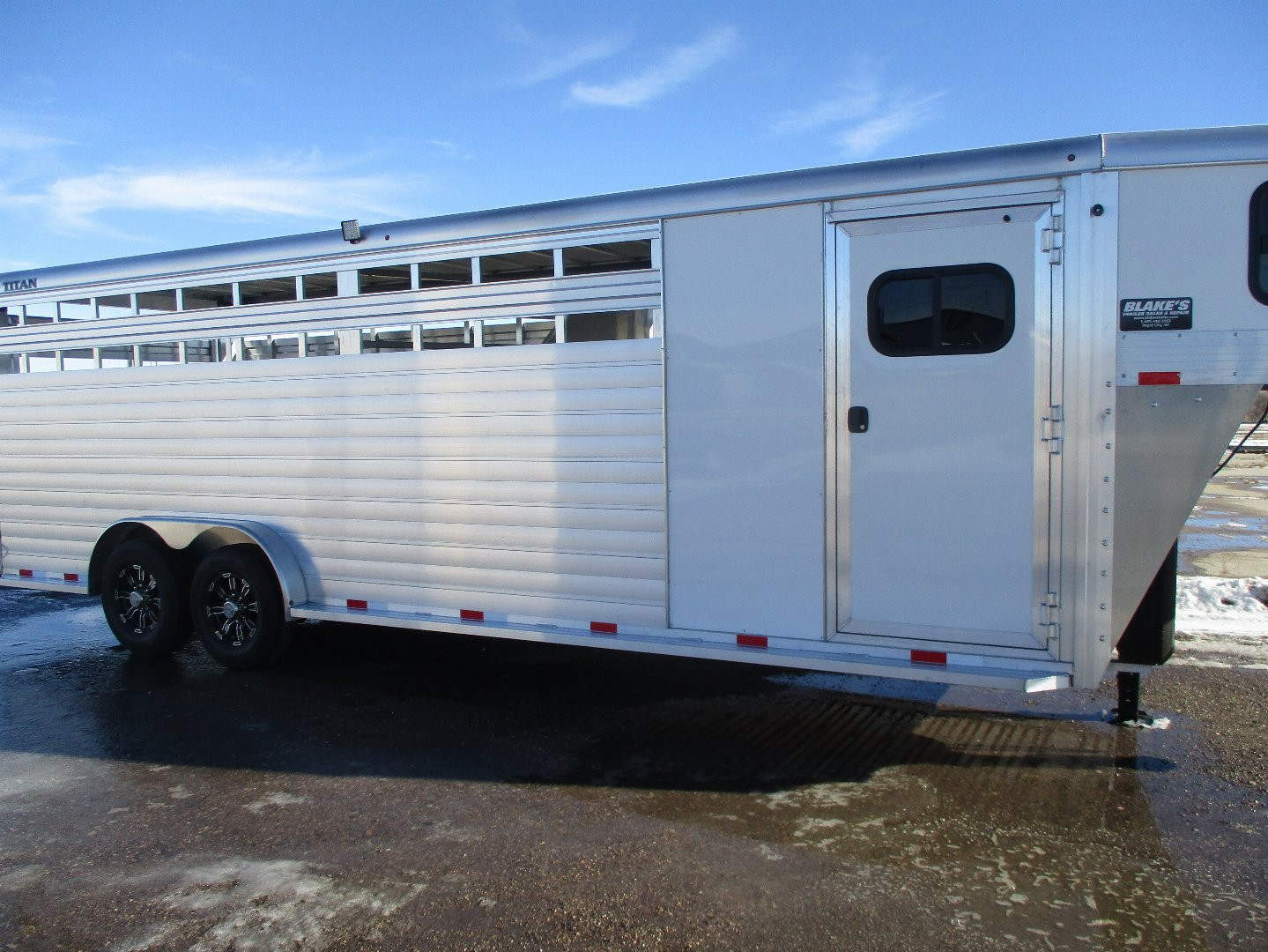 New 2025 Titan Trailer Stock / Stock Combo Trailer 7.5 X 24