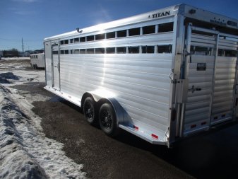 New 2025 Titan Trailer Stock / Stock Combo Trailer 7.5 X 24