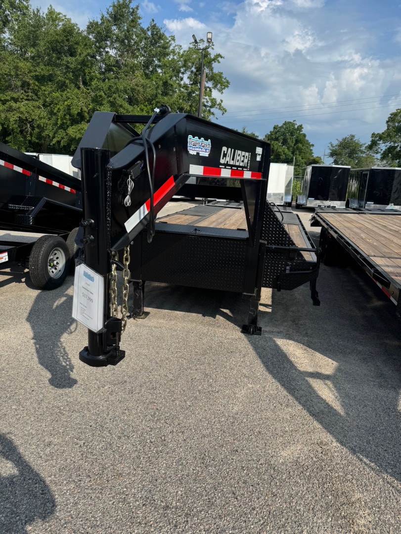 New 2025 Caliber Trailer Mfg 8.5x25 GN Equipment Trailer