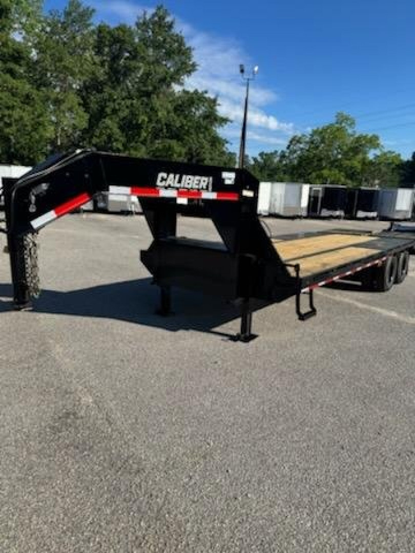 New 2025 Caliber Trailer Mfg 8.5x25 GN Equipment Trailer
