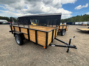 New 2025 AMO 5x10 Utility Trailer/24  Wood Sides/ramp gate/ 15'' wheels-2990 GVW