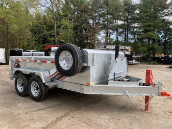 New 2025 Triumph 7x12 Dump Trailer- Galvanized/ 8  I beam/ 14 PLY Tires / Tarp kit-Ramps/ 14,000GVW