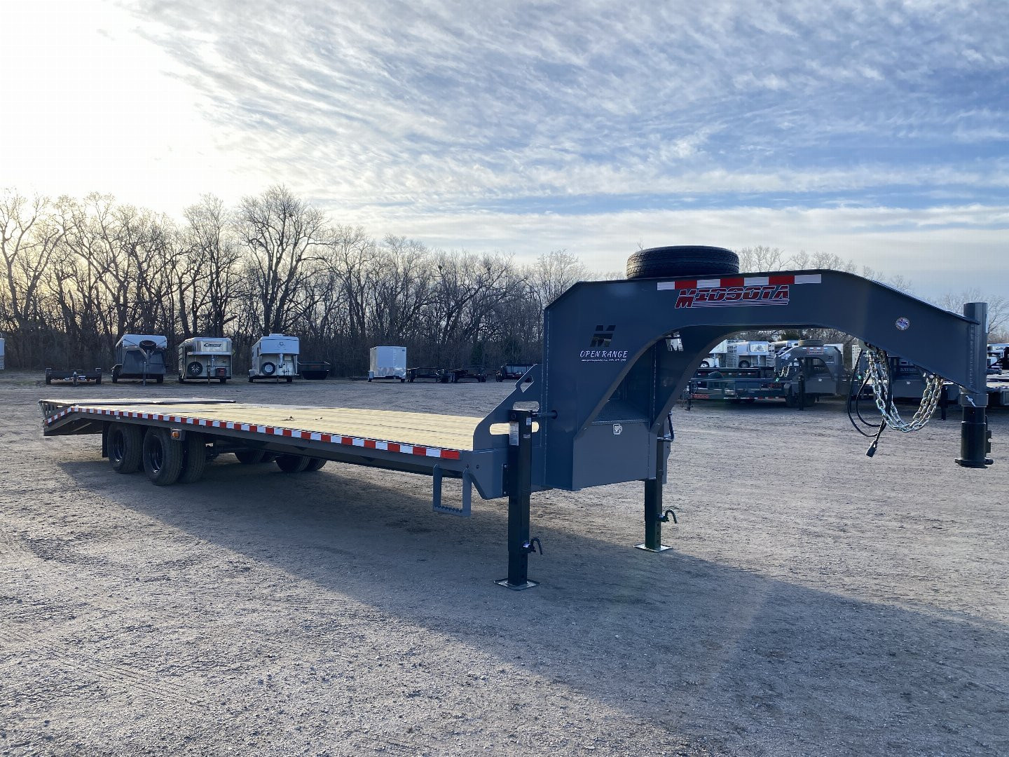 New 2025 Midsota 102x32 Flatbed Trailer