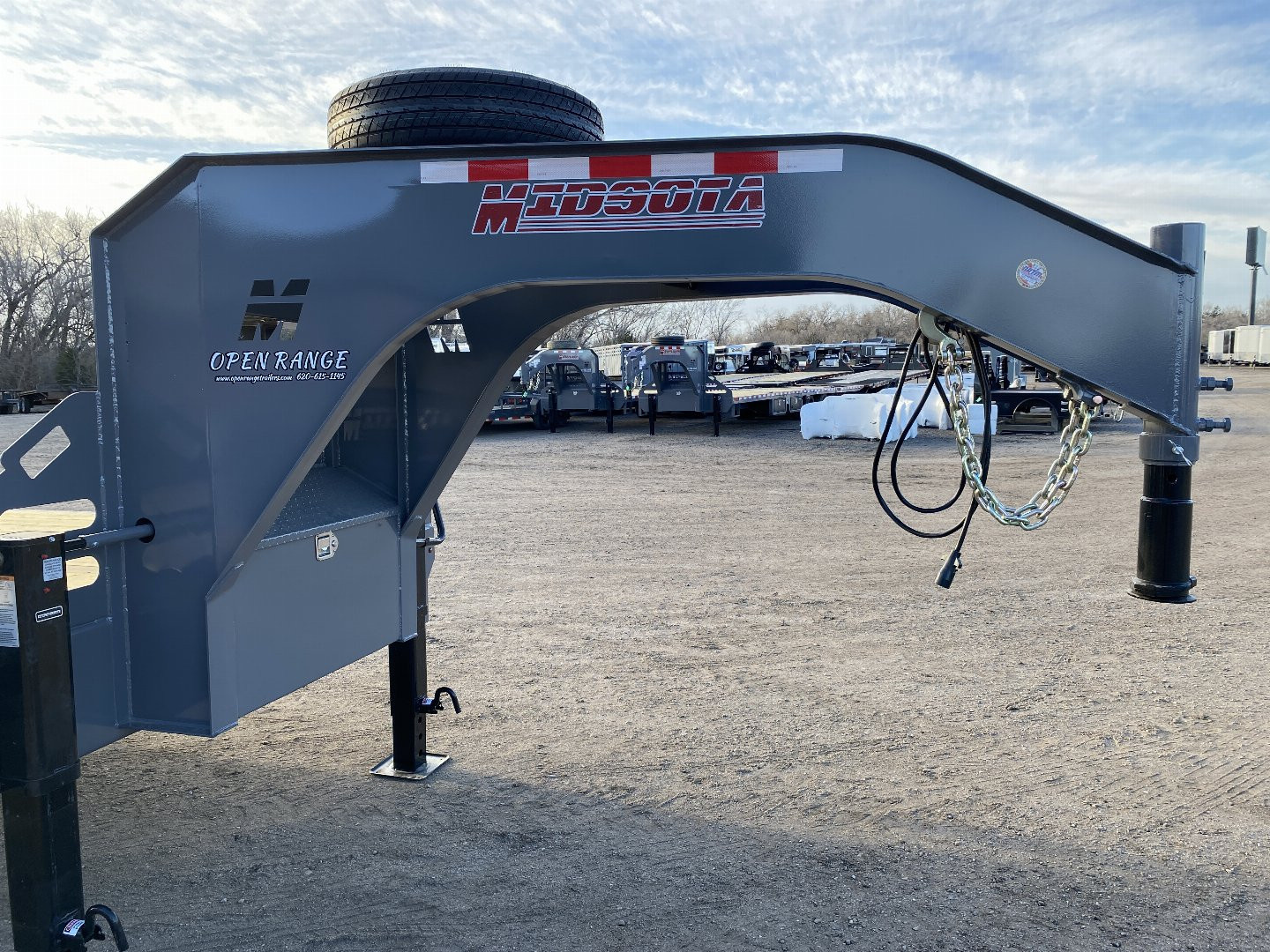 New 2025 Midsota 102x32 Flatbed Trailer