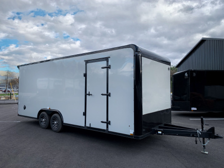New 2025 US Cargo 8.5X22 Phantom Car Hauler / 7'6  interior/ I-Beam frame/ Polycore/ Blackout Package -9990gvw