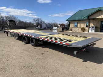 New 2025 Midsota 102x36 Flatbed Trailer Hydraulic Dovetail