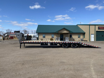 New 2025 Midsota 102x36 Flatbed Trailer Hydraulic Dovetail