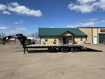 New 2025 Midsota 102x32 Flatbed Trailer Hydraulic Dovetail