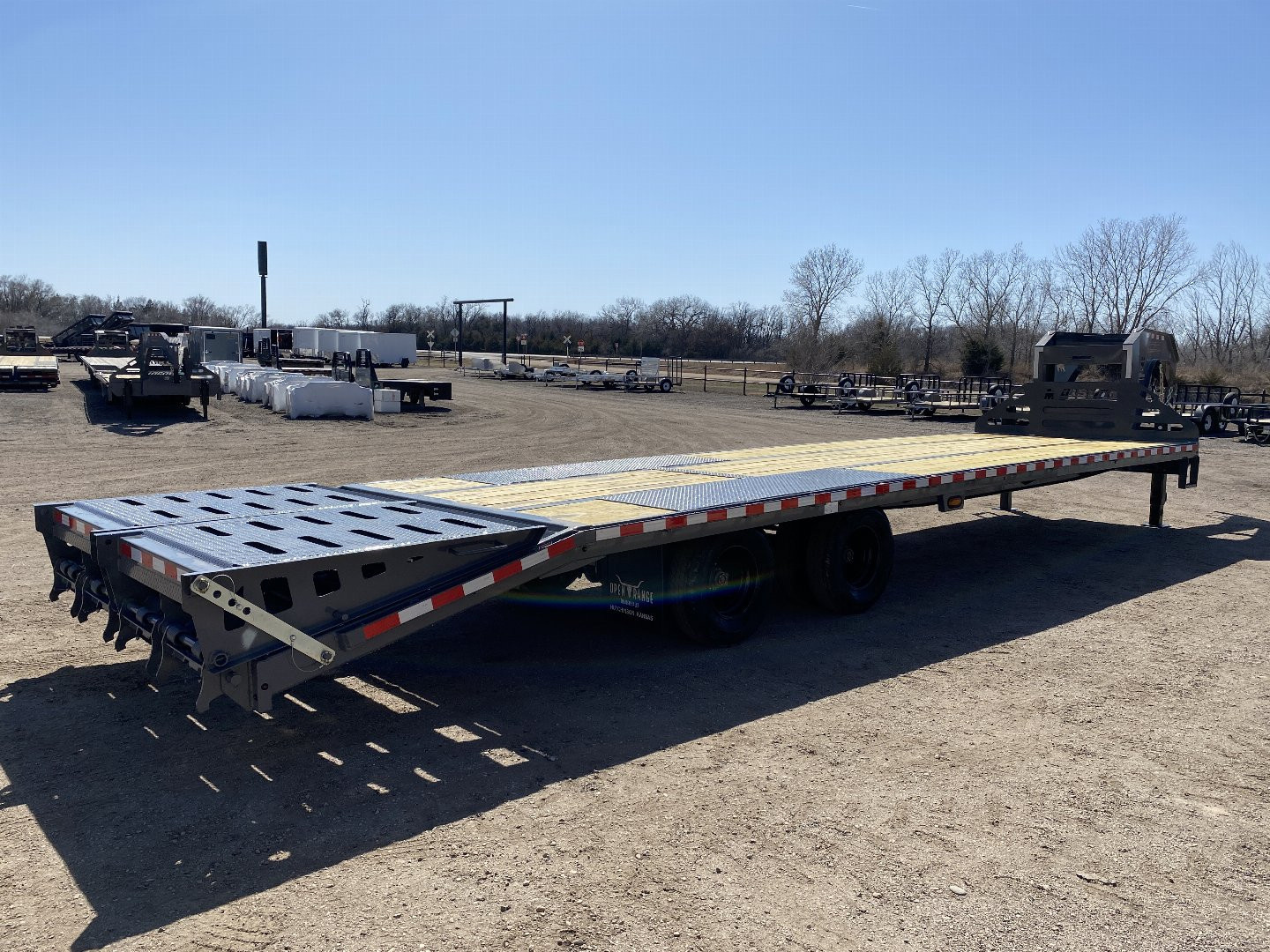 New 2025 Midsota 102x32 Flatbed Trailer