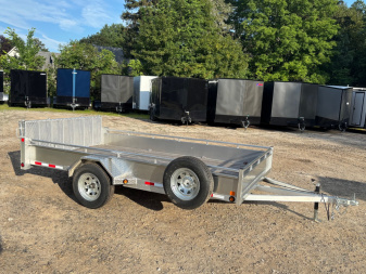 New 2025 Triumph 7X12 Aluminum Utility Trailer/Bi-fold ramp- 2990GVW