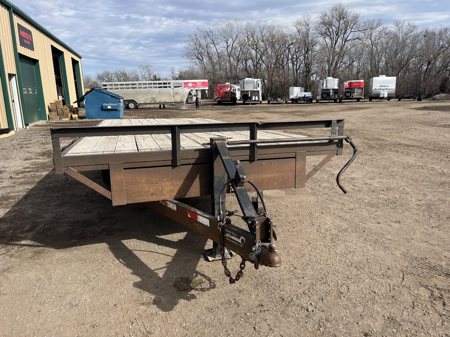 Used 2011 Neal Trailers 102x20 Flatbed Trailer