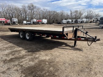 Used 2011 Neal Trailers 102x20 Flatbed Trailer