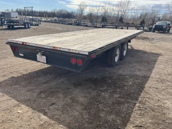 Used 2011 Neal Trailers 102x20 Flatbed Trailer