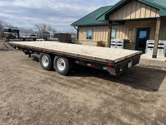 Used 2011 Neal Trailers 102x20 Flatbed Trailer