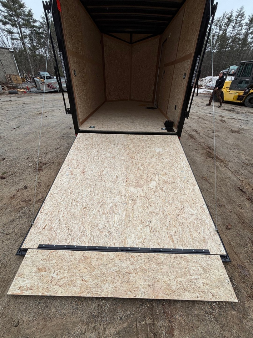 New 2025 US Cargo 7X12+ 2ft V-Nose /Polycore/ I-Beam Frame / BLACKOUT Package / 7' interior - 7000GVW