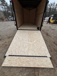 New 2025 US Cargo 7X12+ 2ft V-Nose /Polycore/ I-Beam Frame / BLACKOUT Package / 7' interior - 7000GVW