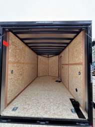 New 2025 US Cargo 7X12+ 2ft V-Nose /Polycore/ I-Beam Frame / BLACKOUT Package / 7' interior - 7000GVW