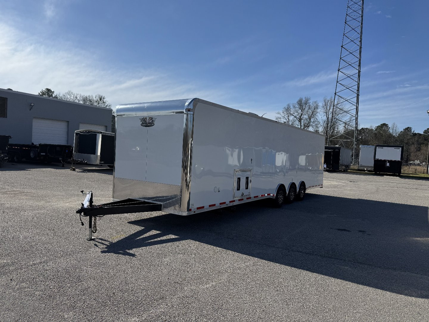 New 2025 Vintage Trailers 8.5x34 Car / Racing Trailer