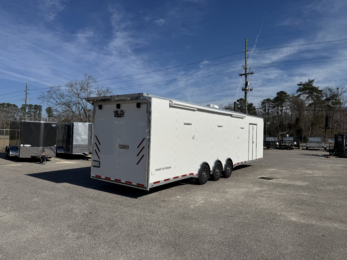 New 2025 Vintage Trailers 8.5x34 Car / Racing Trailer