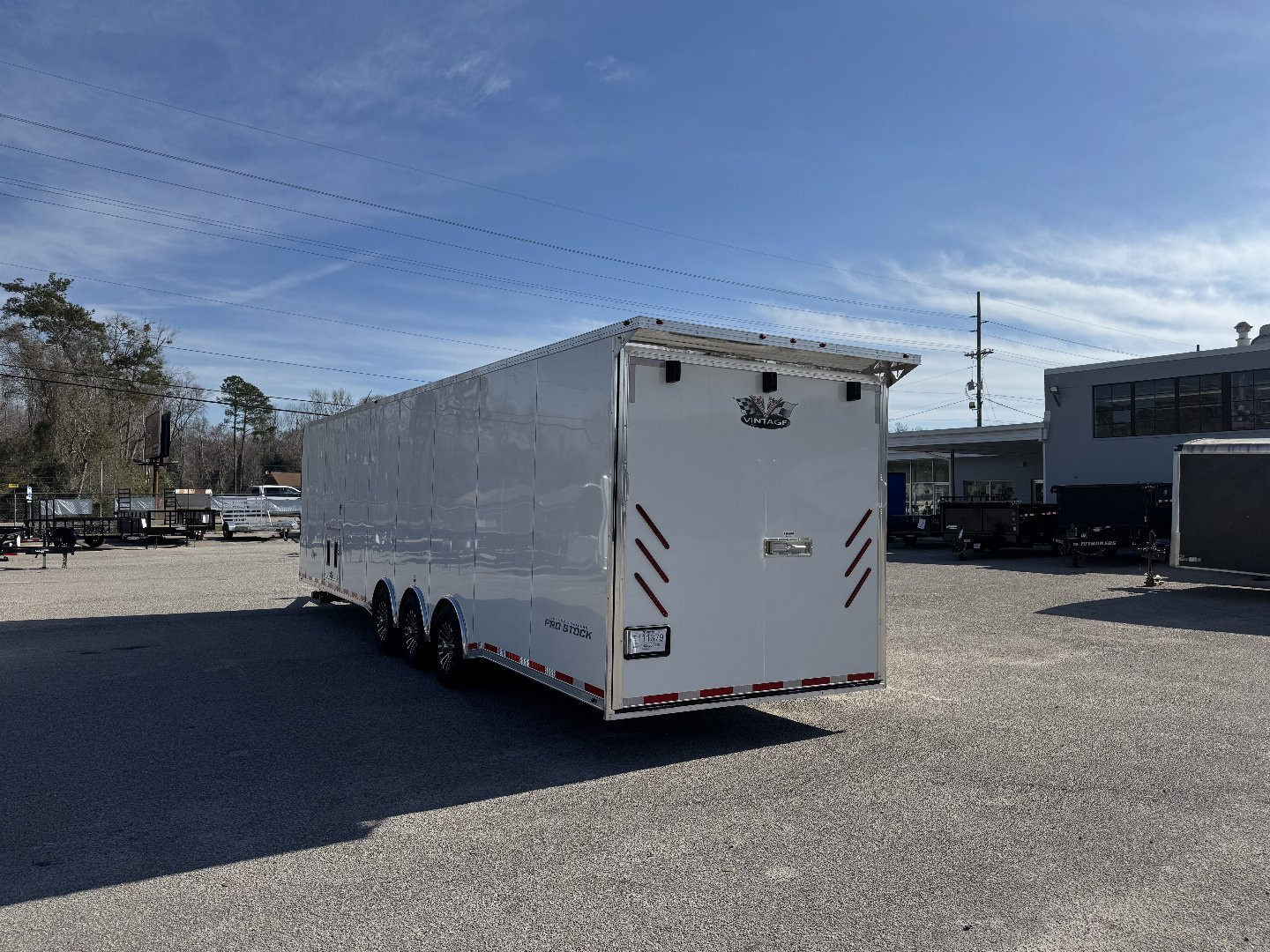 New 2025 Vintage Trailers 8.5x34 Car / Racing Trailer