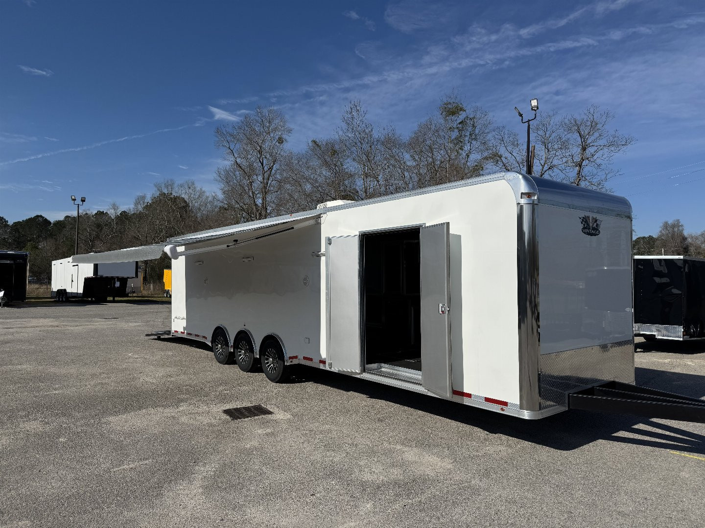 New 2025 Vintage Trailers 8.5x34 Car / Racing Trailer
