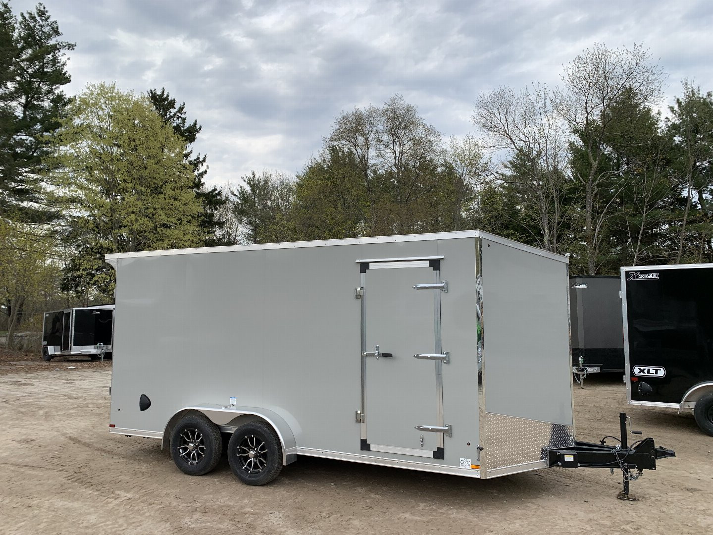 New 2025 US Cargo 7X16+ 2ft V-Nose/ Polycore / I-Beam Frame / 7' interior - 7000GVW