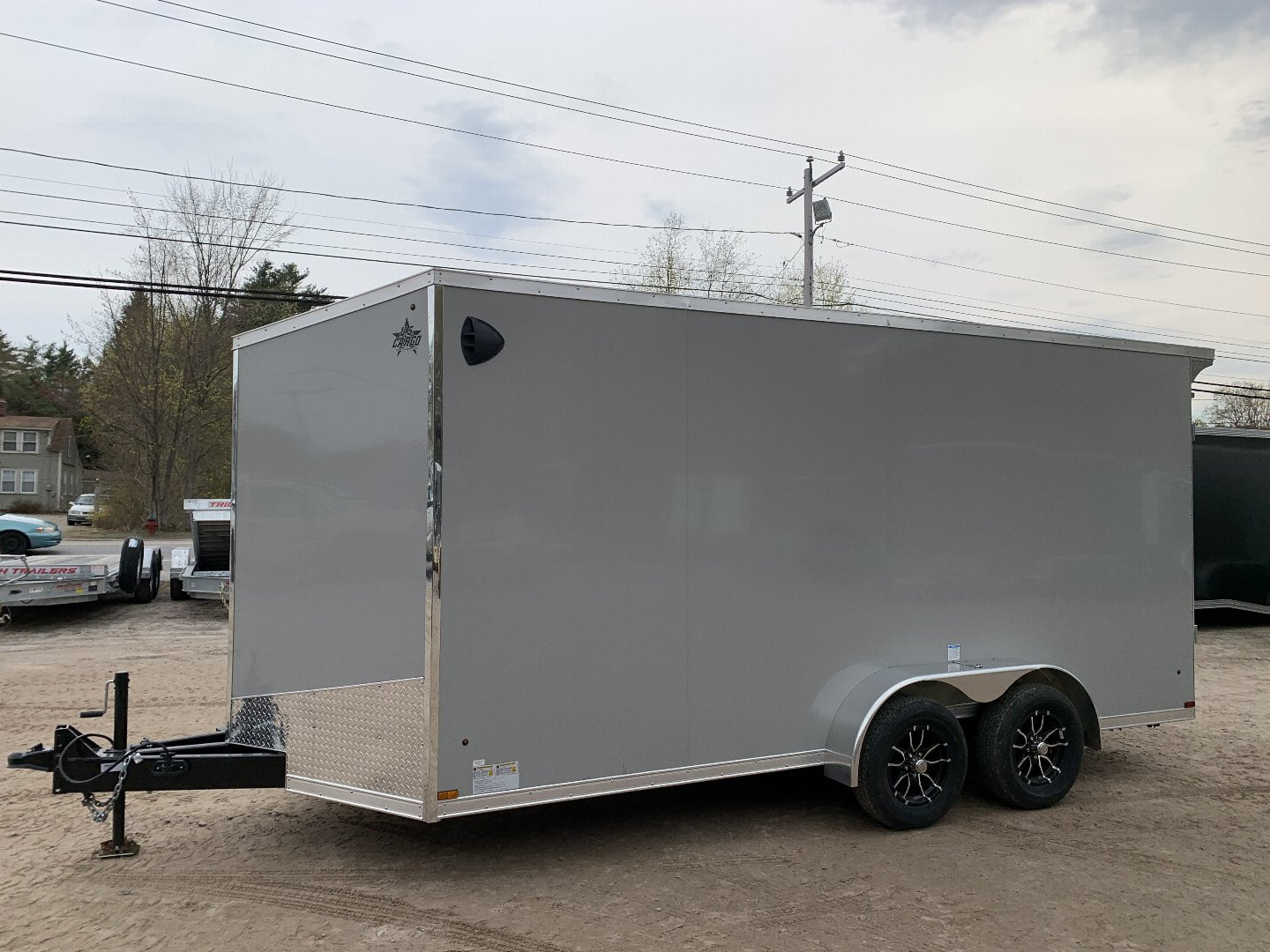 New 2025 US Cargo 7X16+ 2ft V-Nose/ Polycore / I-Beam Frame / 7' interior - 7000GVW