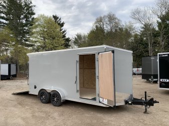 New 2025 US Cargo 7X16+ 2ft V-Nose/ Polycore / I-Beam Frame / 7' interior - 7000GVW