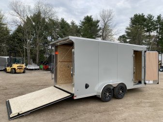 New 2025 US Cargo 7X16+ 2ft V-Nose/ Polycore / I-Beam Frame / 7' interior - 7000GVW