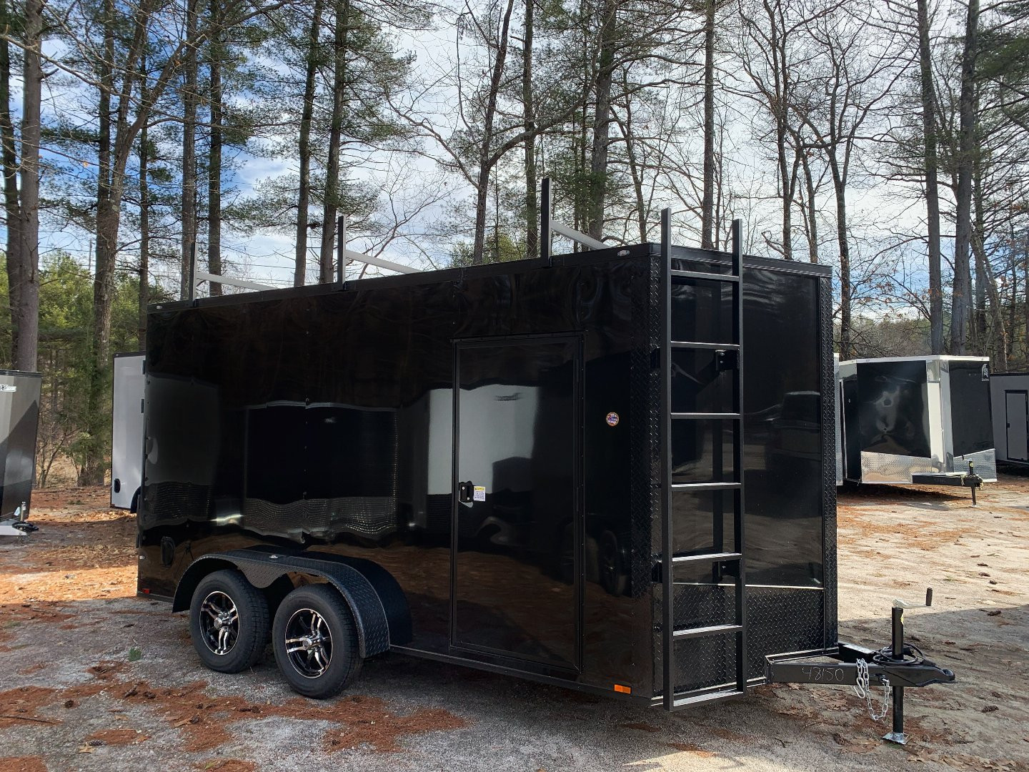 New 2025 Spartan 7X14 +2ft V-nose/ Contractor Package / .080 Polycore / Walkable-Roof / Blackout Package- 7000GVW