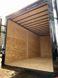 New 2025 Spartan 7X14 +2ft V-nose/ Contractor Package / .080 Polycore / Walkable-Roof / Blackout Package- 7000GVW