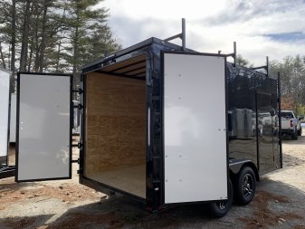 New 2025 Spartan 7X14 +2ft V-nose/ Contractor Package / .080 Polycore / Walkable-Roof / Blackout Package- 7000GVW