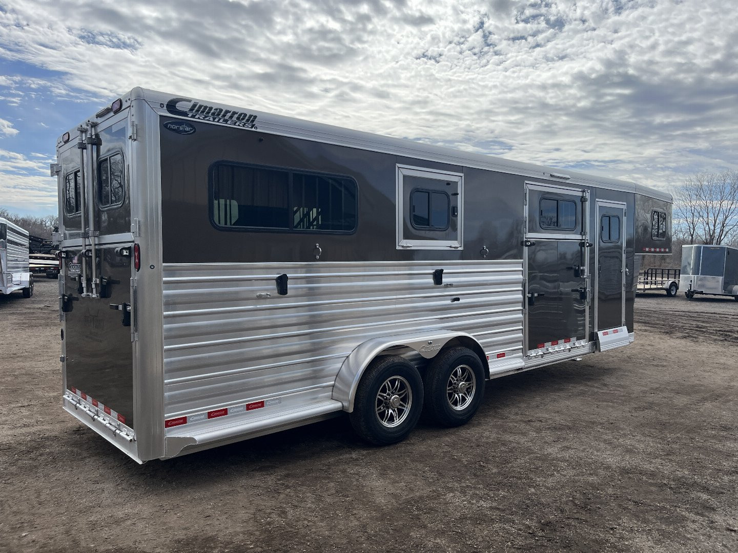 New 2025 Cimarron Trailers 2 + 1 Horse Trailer