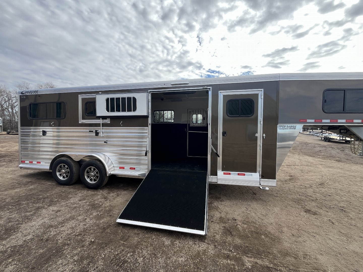 New 2025 Cimarron Trailers 2 + 1 Horse Trailer