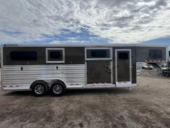 New 2025 Cimarron Trailers 2 + 1 Horse Trailer