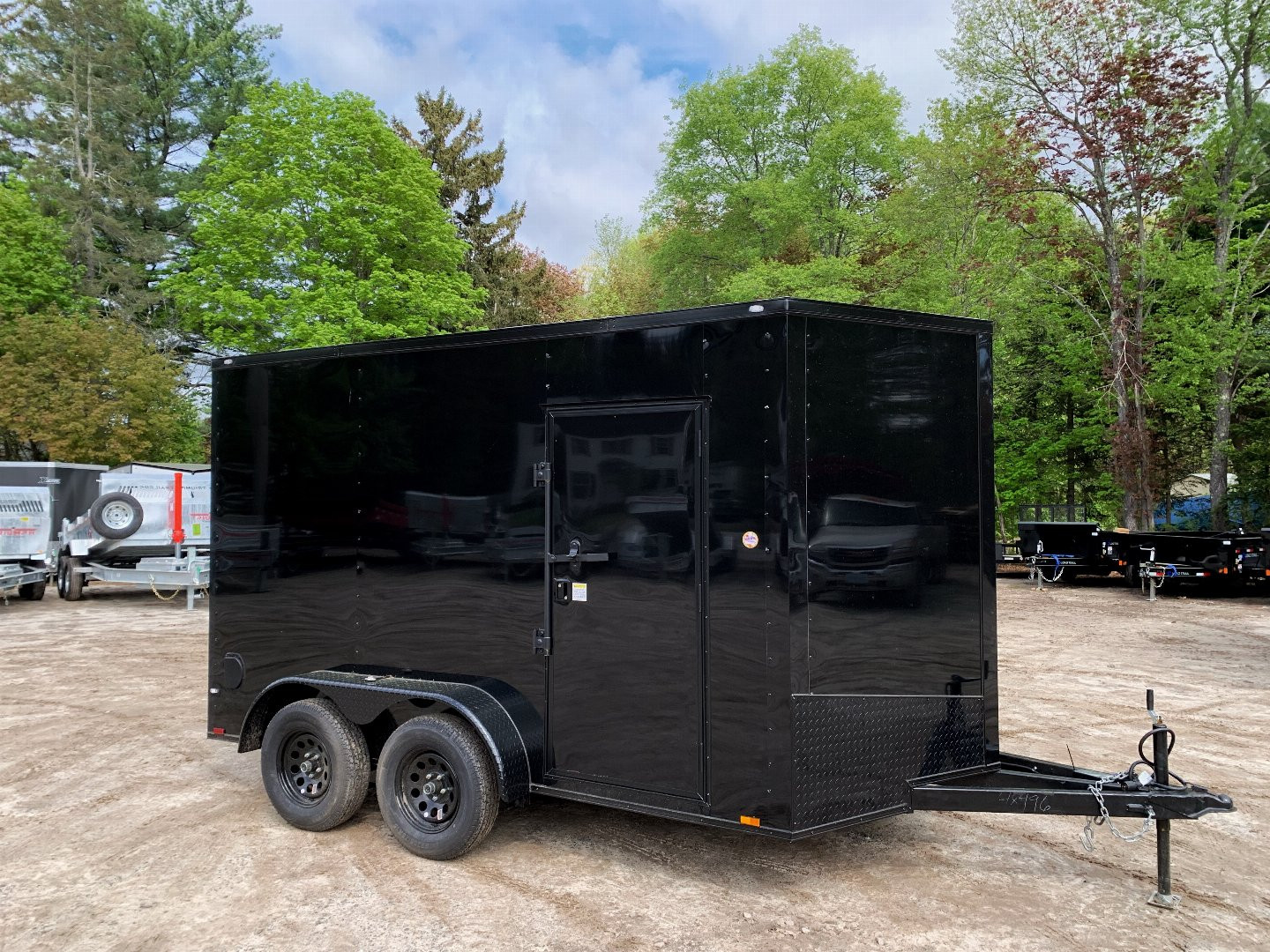 New 2025 Spartan 7X12 +2ft V-nose/7' interior height / .080 Polycore / Blackout Package- 7000GVW