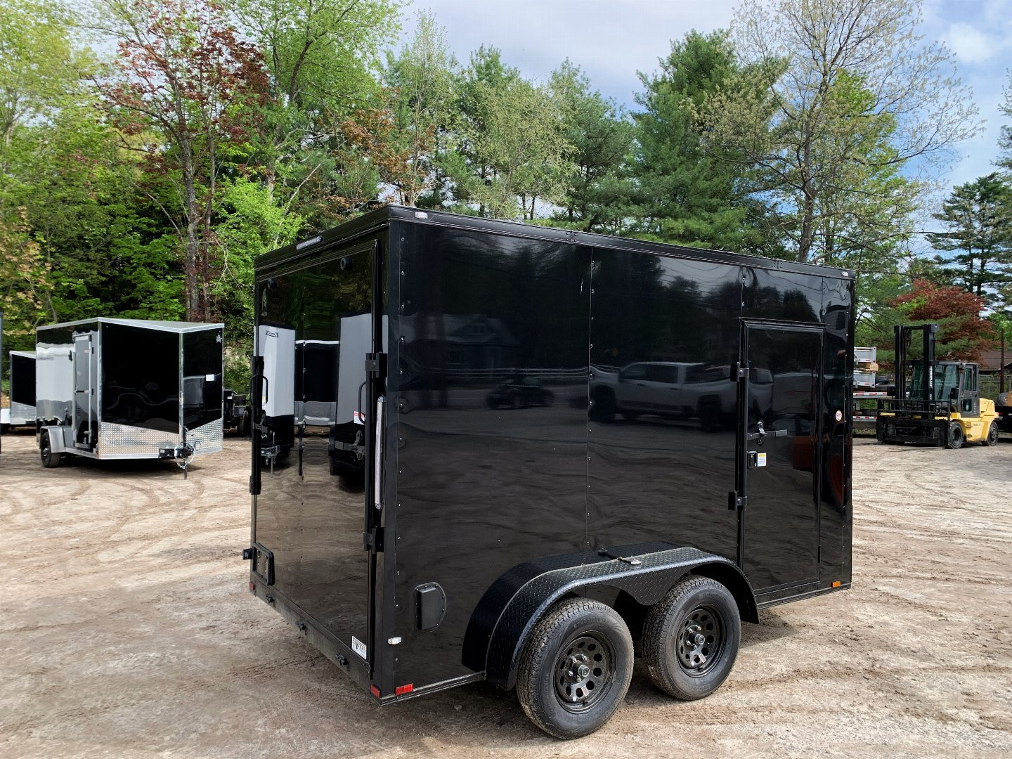 New 2025 Spartan 7X12 +2ft V-nose/7' interior height / .080 Polycore / Blackout Package- 7000GVW