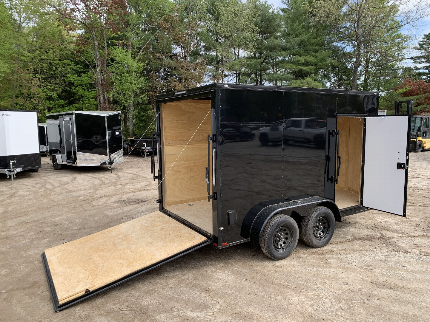 New 2025 Spartan 7X12 +2ft V-nose/7' interior height / .080 Polycore / Blackout Package- 7000GVW