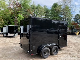 New 2025 Spartan 7X12 +2ft V-nose/7' interior height / .080 Polycore / Blackout Package- 7000GVW