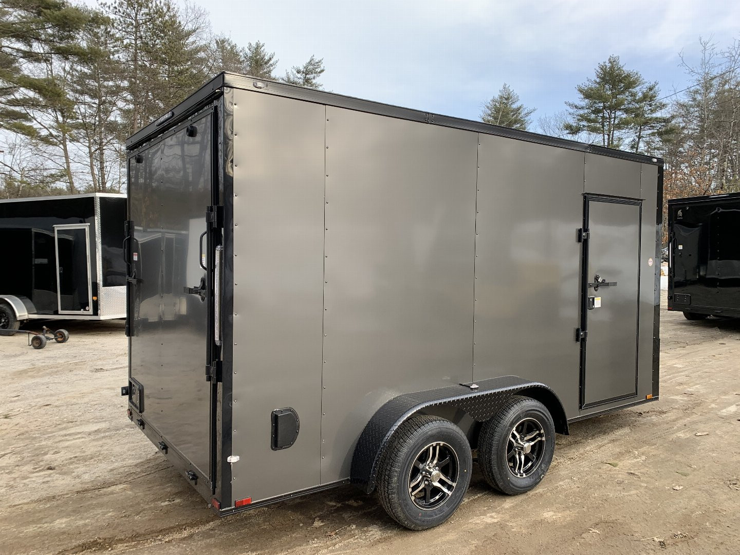 New 2025 Spartan 7X14 +2ft V-nose/7' interior height / .080 Polycore / Blackout Package- 7000GVW