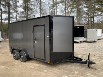 New 2025 Spartan 7X14 +2ft V-nose/7' interior height / .080 Polycore / Blackout Package- 7000GVW