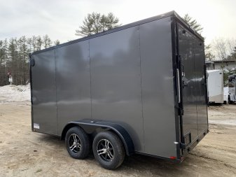 New 2025 Spartan 7X14 +2ft V-nose/7' interior height / .080 Polycore / Blackout Package- 7000GVW