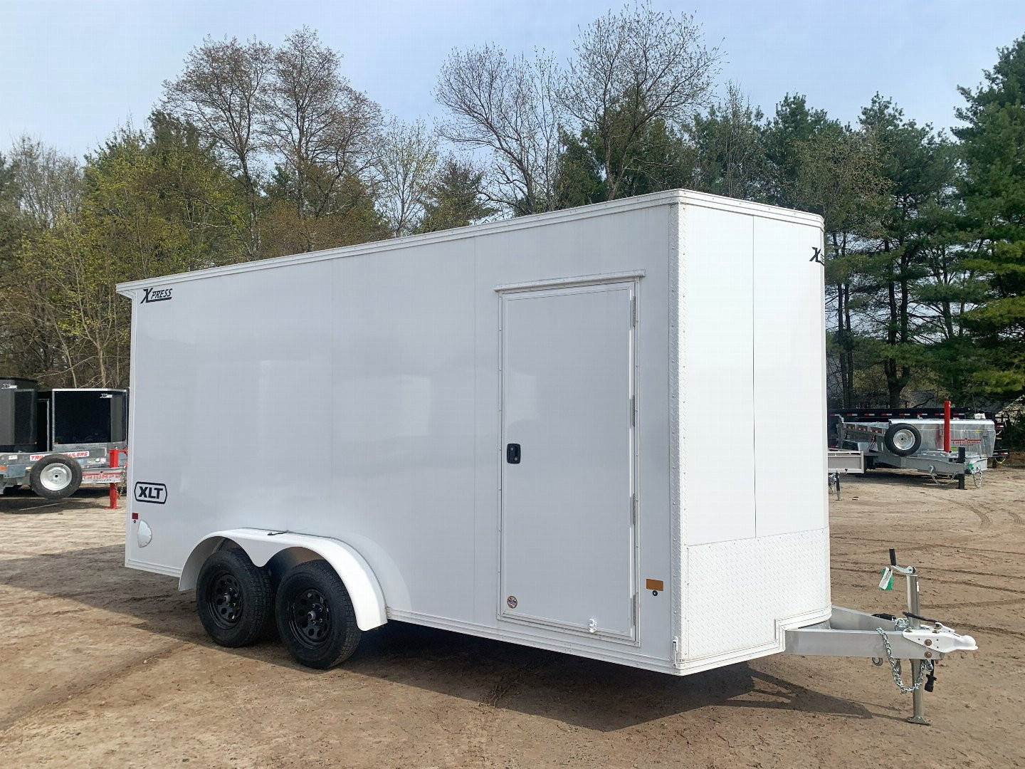New 2025 High Country 7x16 + 18" V-Nose/ XLT Aluminum trailer / 16" OC construction / WHITE-OUT/ 7'6" interior/ 7000GVW