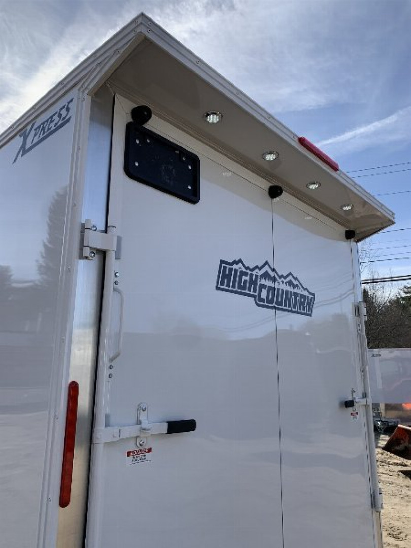 New 2025 High Country 7x16 + 18" V-Nose/ XLT Aluminum trailer / 16" OC construction / WHITE-OUT/ 7'6" interior/ 7000GVW