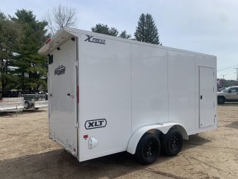 New 2025 High Country 7x16 + 18" V-Nose/ XLT Aluminum trailer / 16" OC construction / WHITE-OUT/ 7'6" interior/ 7000GVW