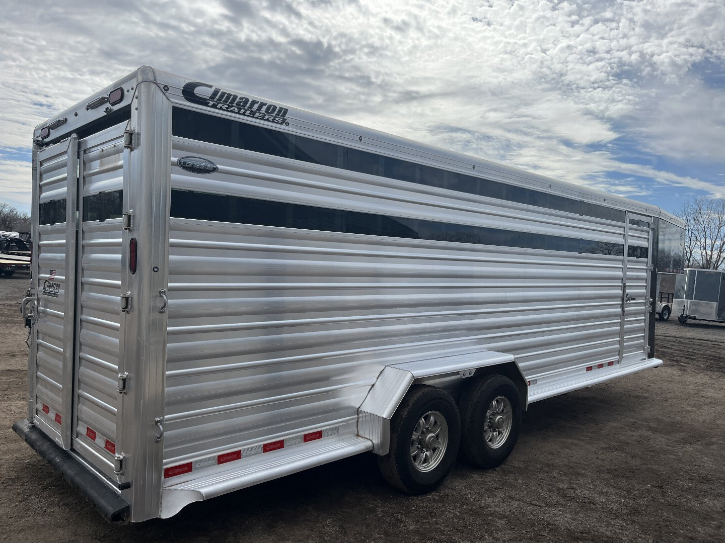 Used 2023 Cimarron Trailers Lonestar Stock / Stock Combo Trailer